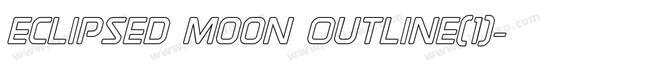 Eclipsed Moon Outline(1)字体转换